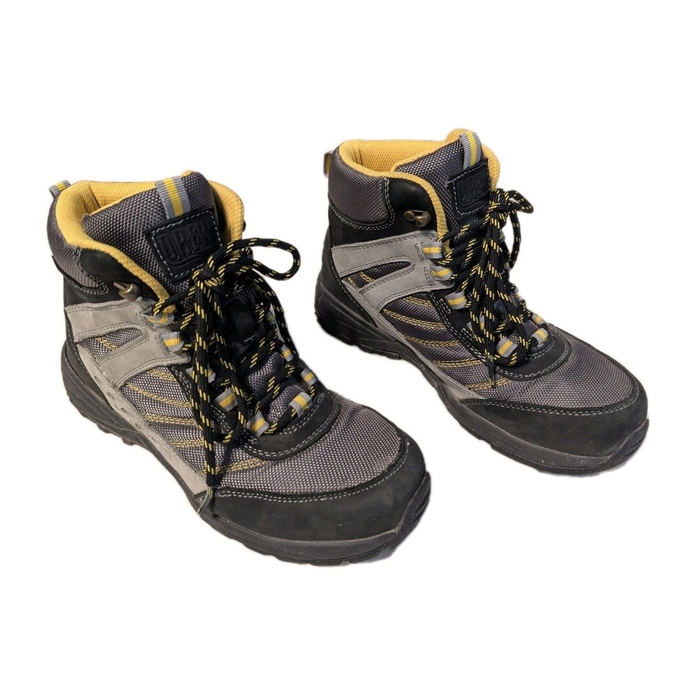 Drew‎ Shoe Womens Glacier Boots Orthopedic Hiking Black Grey Nubuck Leather 7.5N